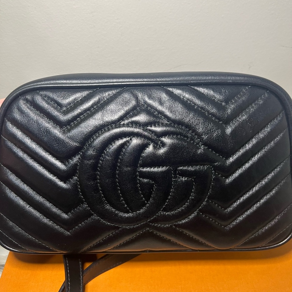 Small Black Marmont shoulder bag - Picture 3 of 17